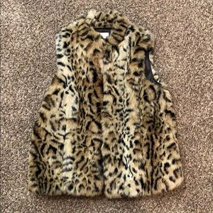 Faux Fur Cheetah Print Veat